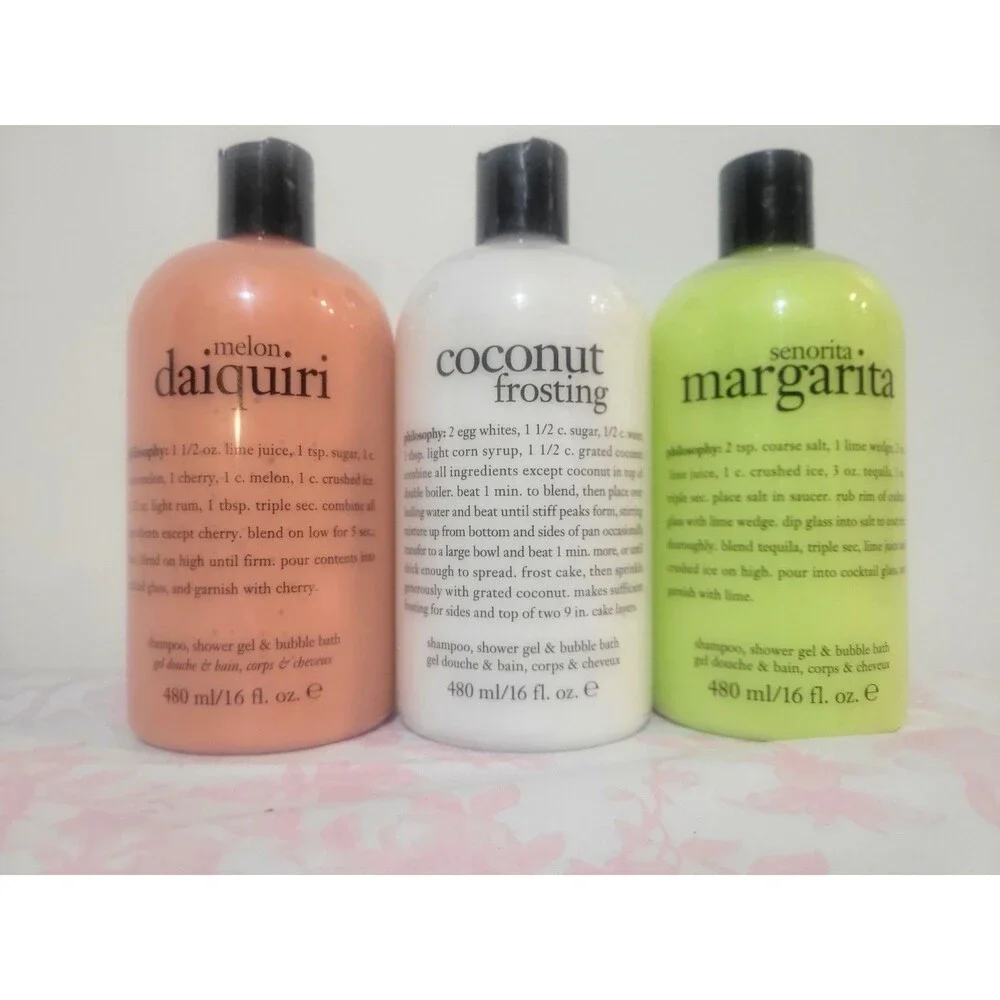Three Philosophy 3-in-1 Shampoo Shower Gel Bubble Bath 16 oz.